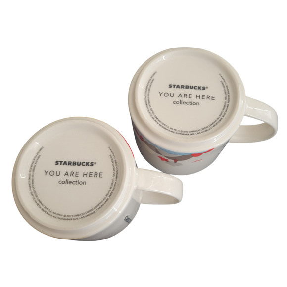 Starbucks "You Are Here Series" Las Vegas and Canada 14 oz Ceramic Mug Set of 2 - Picture 2 of 16